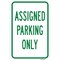 Signmission Assigned Parking Only, Heavy-Gauge Aluminum Rust Proof Parking Sign, 12" x 18", A-1218-25298 A-1218-25298 - alternate 1